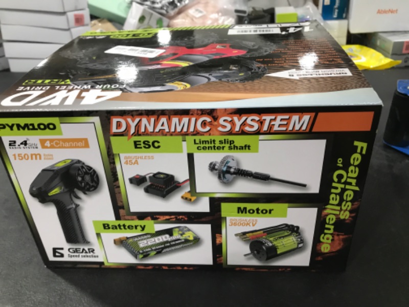 Photo 1 of LAFPACY 1/14 Brushless Fast RC Cars for Adults, Top Speed 60+ MPH RC Truck, All Terrain Remote Control Car Hobby Off-Road Remote Control Truck 4x4 Electric Vehicle Monster Trucks with 3S Battery