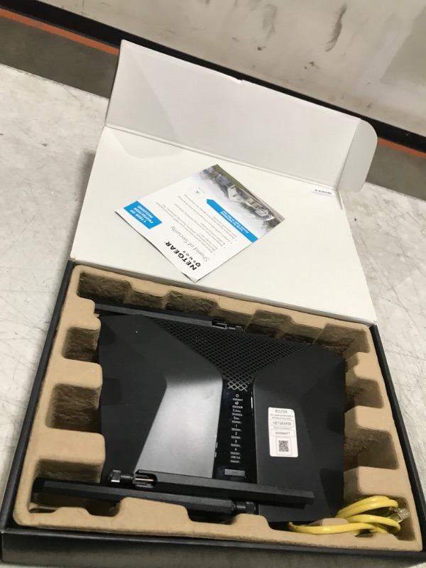 Photo 2 of NETGEAR Nighthawk WiFi 6 Router (RAX43) - Security Features, 5-Stream Dual-Band Gigabit Router, AX4200 Wireless Speed (Up to 4.2 Gbps), Covers up to 2,500 sq.ft. and 25 Devices