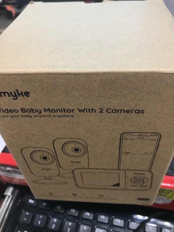 Photo 1 of Upgrade Video Baby Monitor with 2 Cameras and Audio 2.8" Screen, Night Vision, APP, 2 Way Talk, 1200ft Long Range, Feeding Clock, Temperature Detection, Portable Wireless Baby Cam Home Use