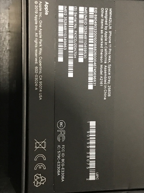 Photo 2 of Apple iPhone 11 Pro Max [256GB, Space Gray] + Carrier Subscription [Cricket Wireless]