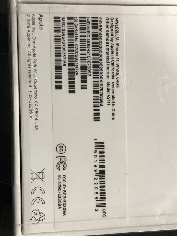 Photo 2 of Apple iPhone 11 [64GB, White] + Carrier Subscription [Cricket Wireless]