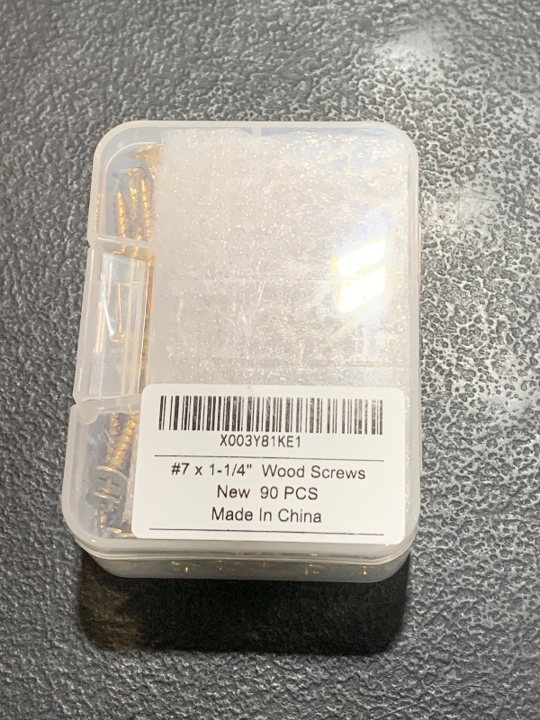 Photo 1 of #7 x 1-1/4" Self Tapping Philips Head Wood Screws, M4 x 30mm Zinc Plated Fine Thread Drywall Fasteners 90 PCS