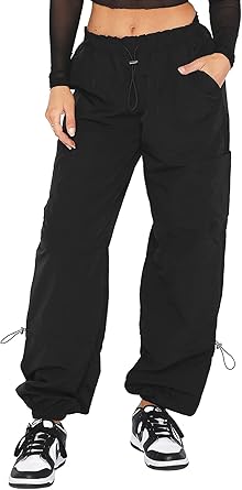 Photo 1 of Cargo Pants Women Baggy - Parachute Pants for Women, Rave Pants Y2K Pants, Festival Outfits for Women
