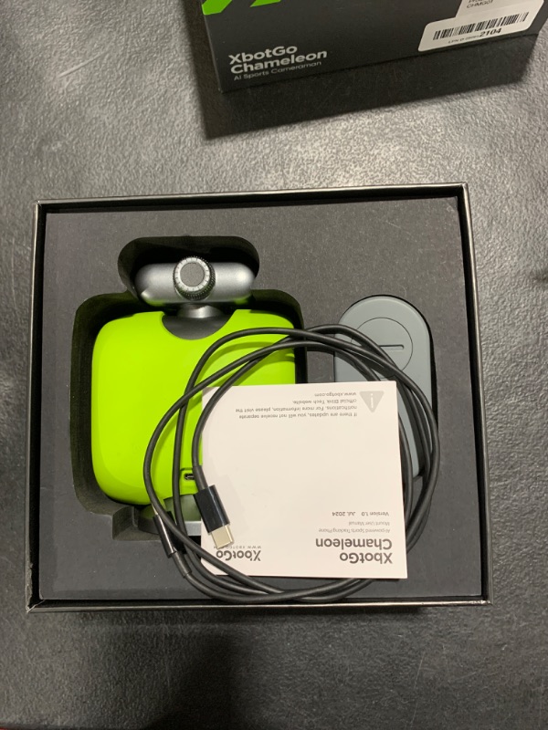 Photo 3 of XbotGo Chameleon AI Powered Sports Action Camera, Sports Gimbal Tracking System with Team and Player Tracking, COMS 4K Video, 360° Rotation, 120° FOV, Live Streaming (Lemon Green)