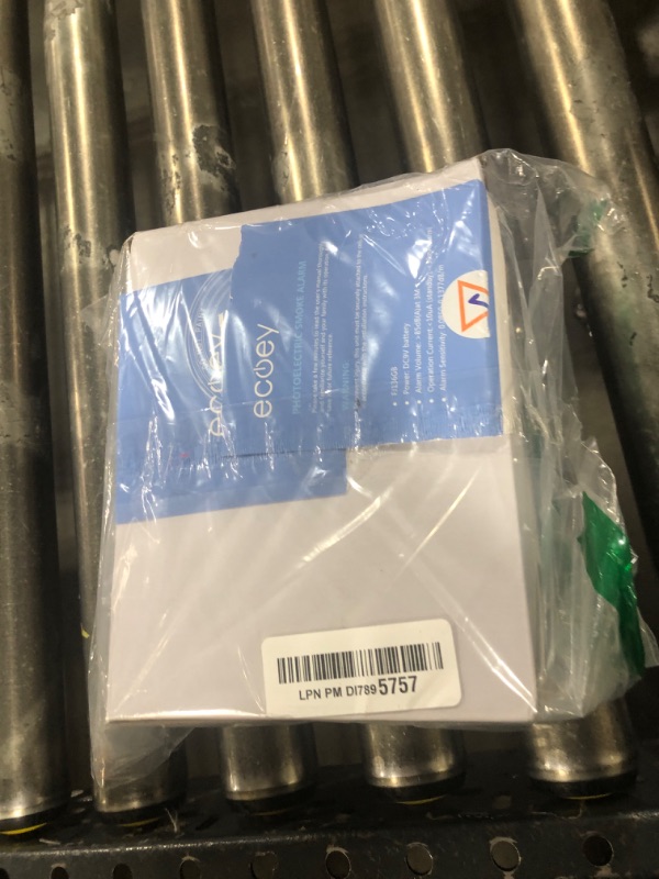 Photo 1 of Ecoey Alarm Fire Detector, Battery Included Photoelectric Smoke Detector with Test Button and Low Battery Signal, Small Fire Alarm for Home, Bedroom FJ136GB, 6 Packs