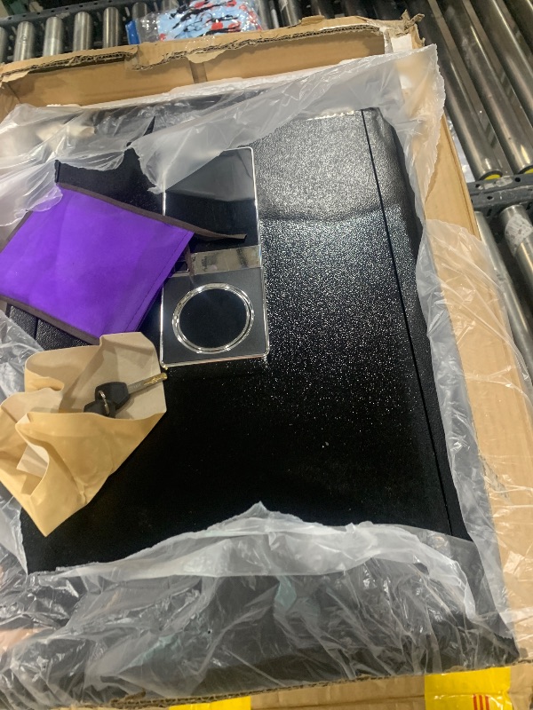 Photo 1 of HSDYS Deluxe Biometric Fingerprint Safe Box 2.3 Cubic Feet, Large Home Security Safe Box with Digital Touch Screen Keypad and Inerior Lock Box,Storage Documents Jewelry Money Valuables