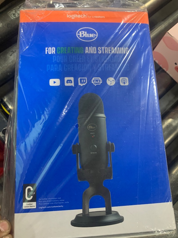 Photo 1 of Blue Yeti Blackout USB Microphone with 3 Capsule Multi-Pattern Array
