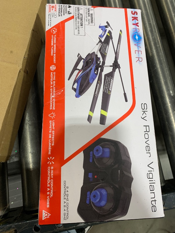 Photo 1 of A ALPHA RC Helicopter, 2.4G Remote Control Helicopter with LED Lights, Sky Rover Vigilante, Indoor Outdoor Remote Control Helicopter Toy for 8 9 10 11 12+ Year Old Boys Gifts, Blue