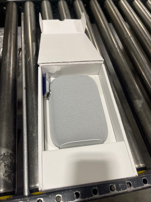 Photo 1 of Google Audio Bluetooth Speaker with Keychain LED - Wireless Music Streaming - Chalk