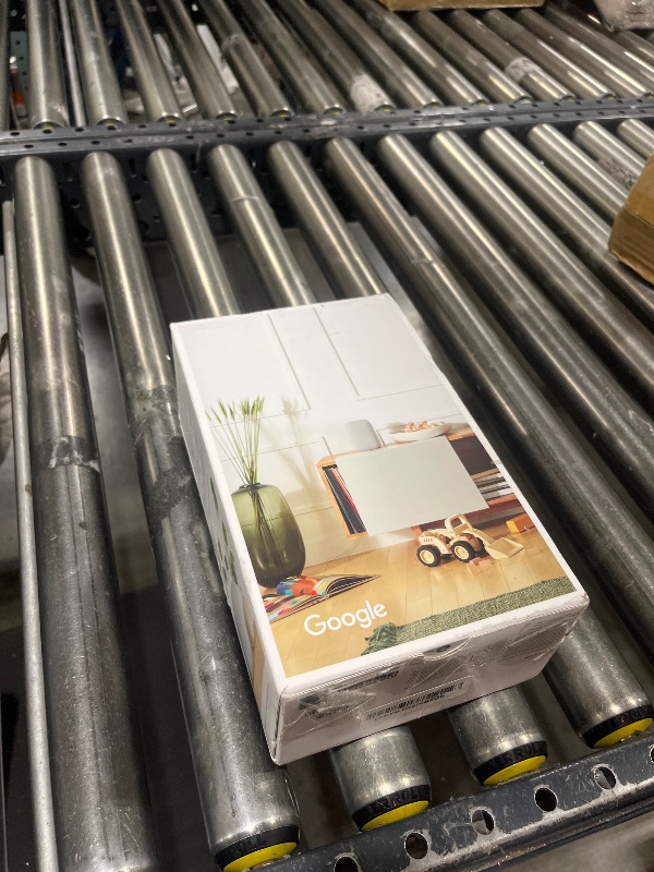 Photo 1 of Google Audio Bluetooth Speaker with Keychain LED - Wireless Music Streaming - Chalk