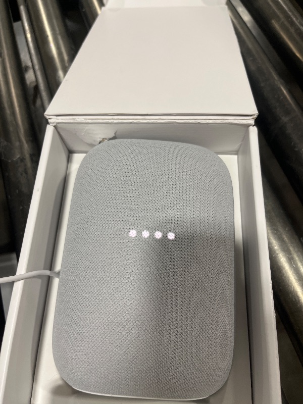 Photo 1 of Google Audio Bluetooth Speaker with Keychain LED - Wireless Music Streaming - Chalk