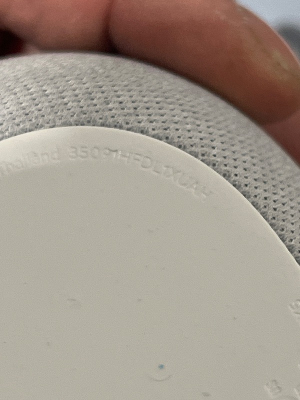 Photo 1 of Google Audio Bluetooth Speaker with Keychain LED - Wireless Music Streaming - Chalk