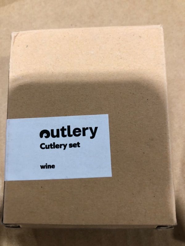 Photo 1 of Outlery | Portable & Reusable Stainless Steel Travel Cutlery Set (Wine) - Includes Travel Case for Easy Transport