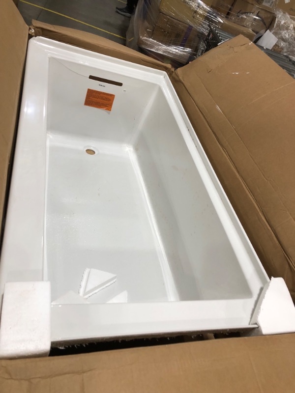 Photo 4 of KOHLER K-20201-LA-0 Underscore Bathtub, White