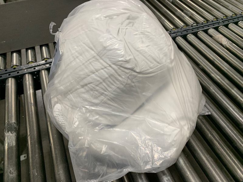 Photo 1 of basic home 20x20 Decorative Throw Pillow Inserts-Down Feather Pillow Inserts-Square-Cotton Fabric-Set of 2-White.