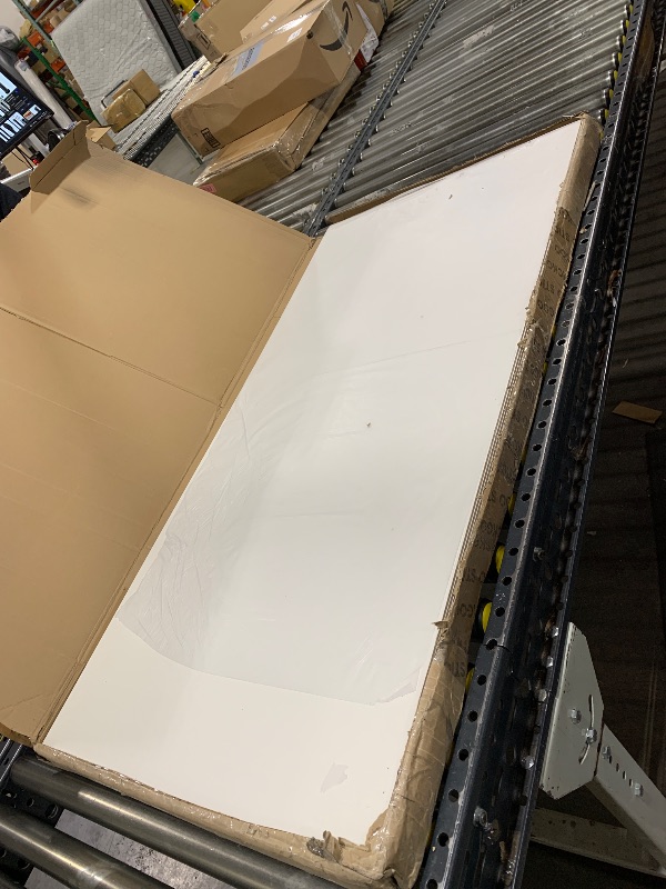 Photo 1 of STICKGOO Drop Ceiling Tiles 2ft x 4ft, White PVC Ceiling Panels, Soomth Ceiling Tiles 24 x 48in, Waterproof - Fire-Rated to Prevent Breakage Cover 80 Sq. Ft, Pack of 10 Tiles