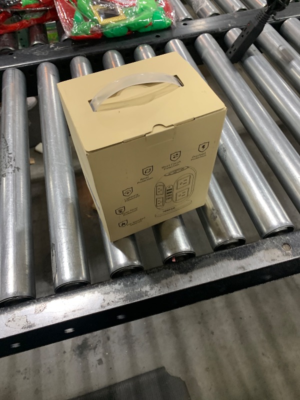 Photo 1 of Tower Power Strip, Surge Protector 10 FT Cord, TESSAN Flat Plug Extension Cord with Multiple Outlets, 8 AC Outlets with 4 USB Ports (2 USB C), Charging Station with Surge Protection, for Office Dorm