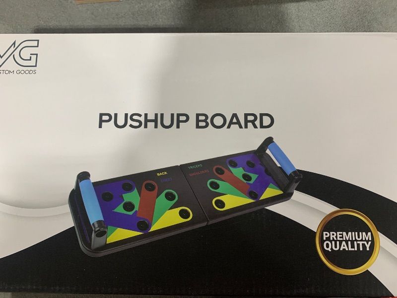 Photo 2 of MG Push up Board with 5 Resistance Bands & Jump Rope – Portable Home Gym Equipment for Full Body Workout, Strength Training, Exercise and Fitness – With a Giftable Box & Workout Manual