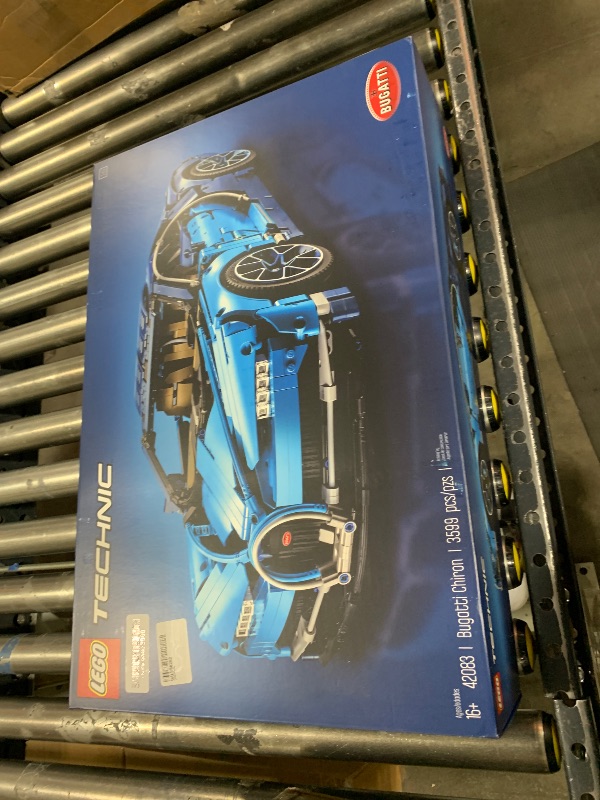 Photo 2 of LEGO Technic Bugatti Chiron 42083 Race Car Building Kit and Engineering Toy, Adult Collectible Sports Car with Scale Model Engine (3599 Pieces)