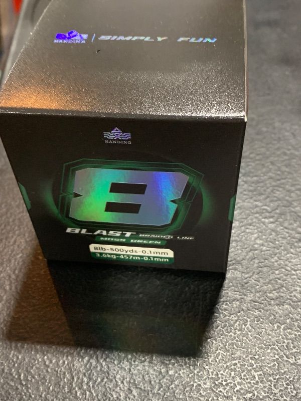 Photo 1 of HANDING Blast Braided Fishing Line - BFS Fishing Line - Water and Abrasion Resistant - No Stretch - Colored Fishing Line Braid for Extra Visibility (Pre-Wet Before Knot Tightening)