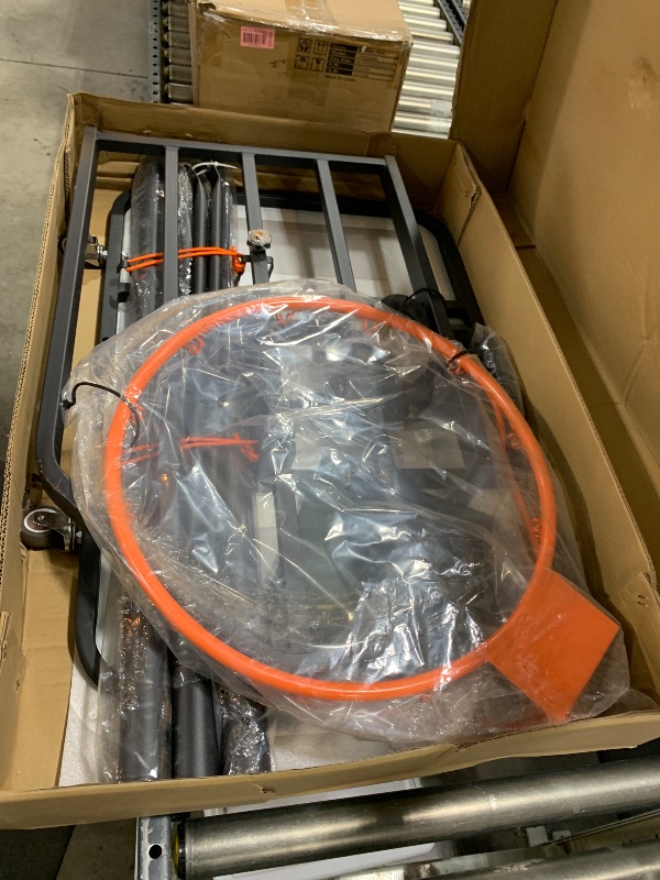 Photo 1 of Portable Basketball Hoop Outdoor Basketball Goal Adjustable Basketball Hoops Outdoor Indoor 6.9 to 8.7 Ft Youth Basketball Hoop