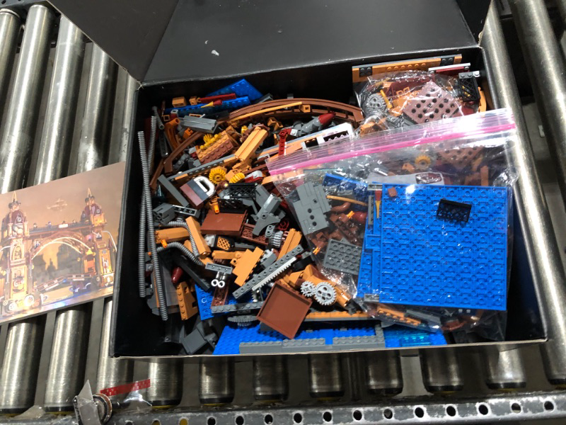 Photo 1 of FUNWHOLE Steampunk City Bridge Lighting Building-Bricks Set - 3170 Pcs Tower and Movable Bridge Architecture Model Kits Construction Building Set for Adults