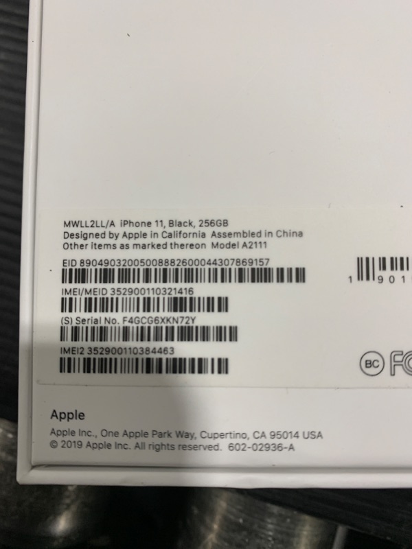 Photo 1 of Apple iPhone 11 [256GB, Black] 