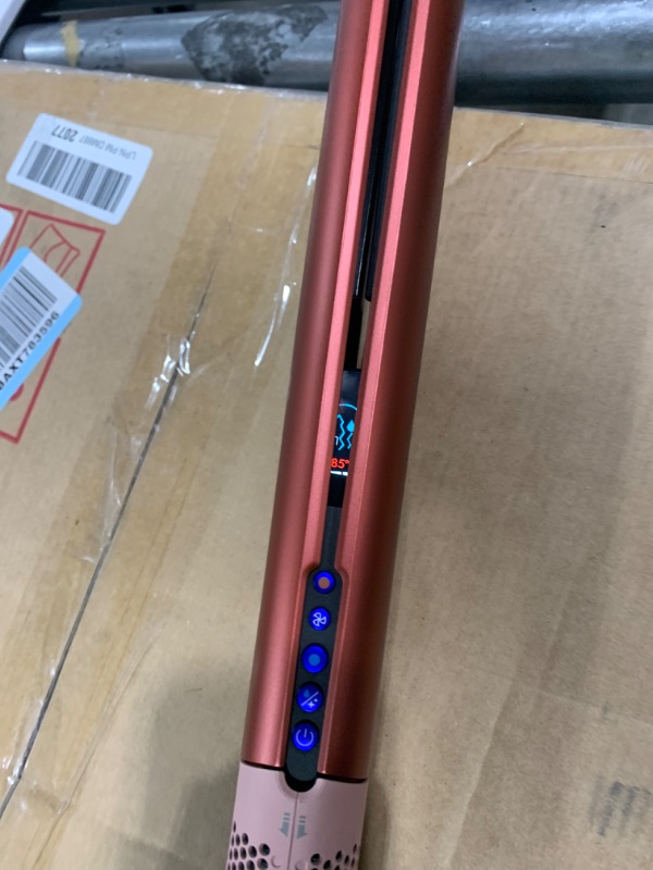 Photo 4 of Dyson Special edition Airstrait™ straightener in Strawberry bronze and blush pink