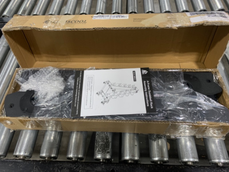 Photo 1 of LIONSCOOL Premium Dumbbell Rack Only, with Side Racks for Neoprene/Vinyl Coated Dumbbells Only (Small, 200 LBS)