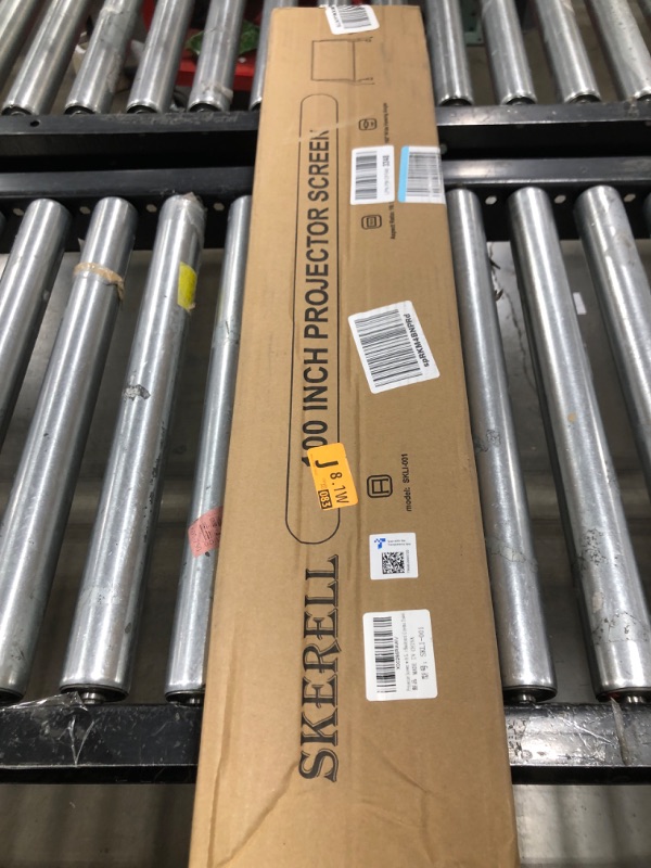 Photo 1 of Outdoor Projector Screen with Stand 100 Inch: Portable Projection Screen for Outside Theater Home Backyard Movies