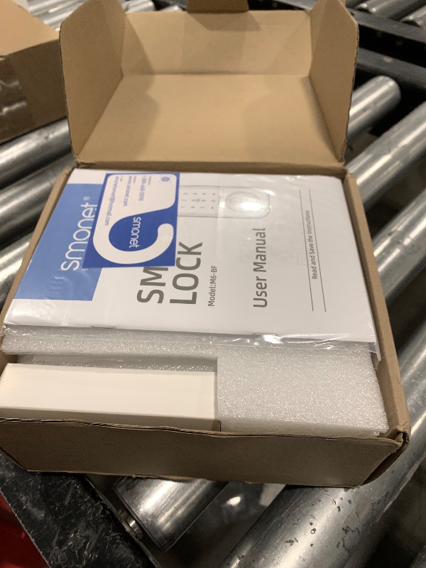 Photo 1 of Smart Locks WiFi Deadbolt: SMONET Fingerprint Front Door Lock Keyless Entry with Keypad Electronic Digital Deadbolt Alexa Gateway Remote Control, Bluetooth APP KeyFob Code Auto-Lock for Home, Black