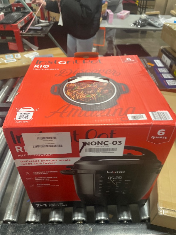 Photo 1 of Instant Pot RIO, 7-in-1 Electric Multi-Cooker, Pressure Cooker, Slow Cooker, Rice Cooker, Steamer, Sauté, Yogurt Maker, & Warmer, Includes App With Over 800 Recipes, 6 Quart