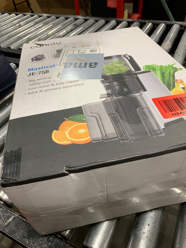 Photo 1 of Cold Press Juicer, 5.4" Wide Feed Chute Juice Extractor Machine with 400W, High Juice Yield, Slow Masticating Juicer for Whole Vegetables & Fruits