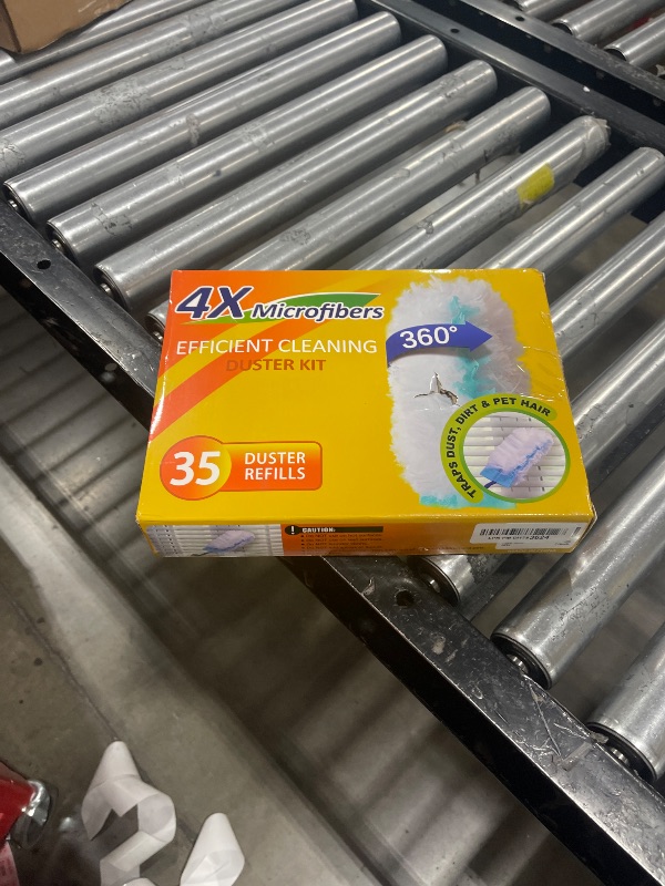 Photo 1 of 35 Duster Refills for Swiffer, Duster Refills Kit with & 2 Handle for Cleaning Home & Car, Heavy Duty Multi Surface Duster Refills for Office, Blinds, Ceiling Fans, Furniture