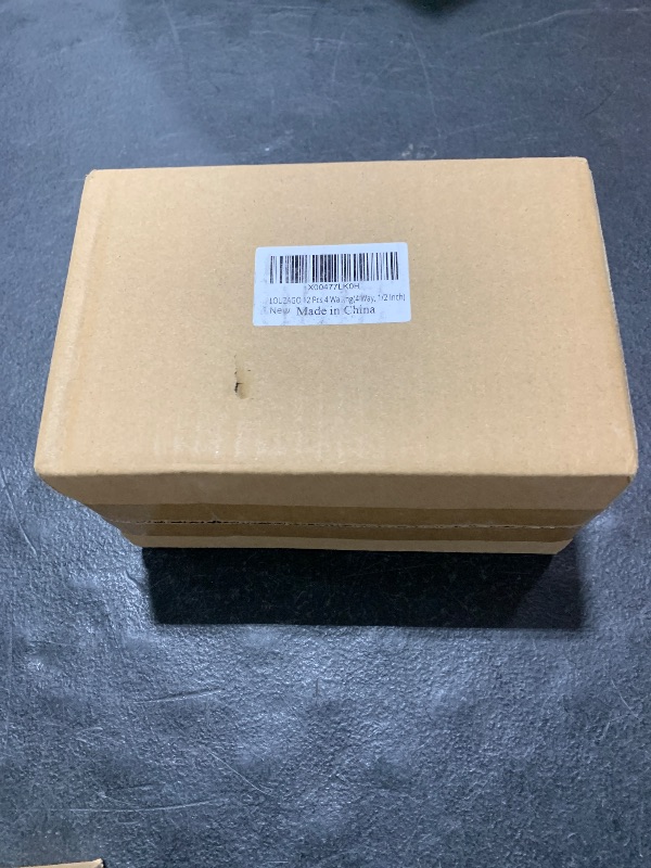 Photo 1 of LOUZAGO 12 Pcs 1/2 Inch PVC Pipe Fittings, 4 Way PVC Fitting PVC Pipe Connectors, SCH40 PVC Elbow PVC Corner Fittings for Greenhouse Frame PVC Structure Tent Connectors (4 Way, 1/2 Inch)