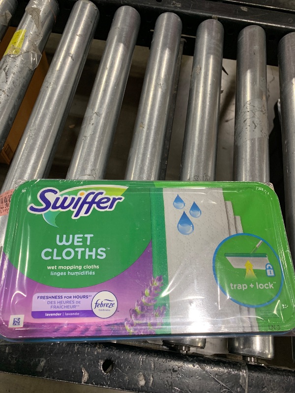 Photo 1 of Swiffer Sweeper Wet Mopping Cloth Multi Surface Refills, Mops for Floor Cleaning, Febreze Lavender Scent, 36 Count