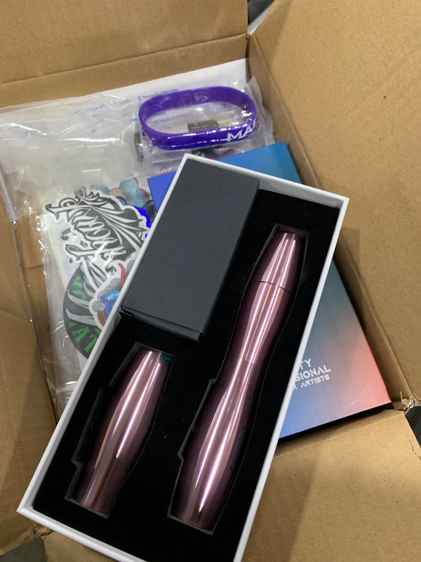 Photo 1 of Mast Tour Tattoo Kit, Wireless Rotary Tattoo Pen Machine Gun Kit, 2Pcs Changeable Cordless Tattoo Battery Power Supply, 20Pcs Pro Tattoo Cartridges Needles (P20 Kit 2 Batteries)