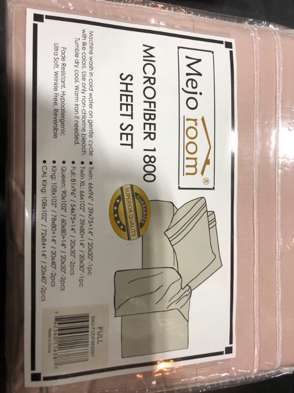 Mejoroom FULLSize Sheet Set - Hotel Luxury 1800 Bedding Sheets ...