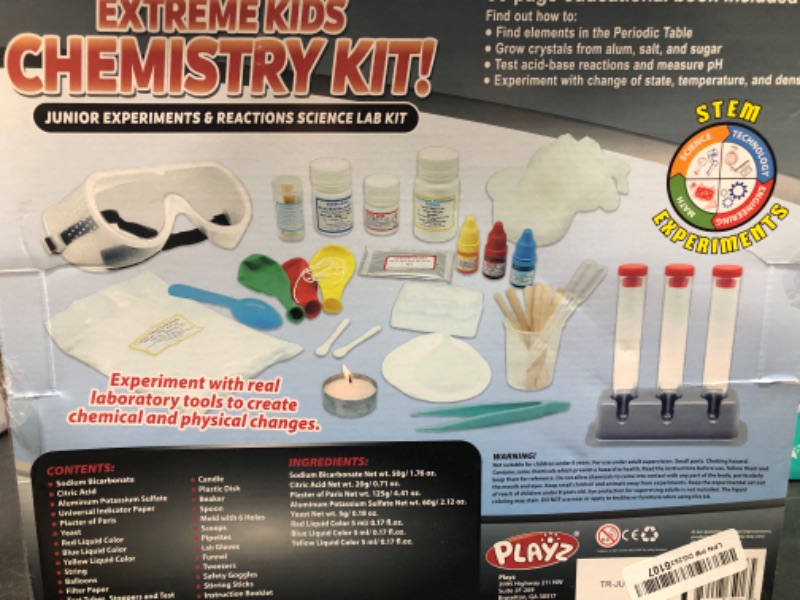Photo 1 of Playz 52 Extreme Kids Chemistry Experiments Set - STEM Activities & Science Kits for Kids Age 8-12 with 51+ Tools - Discovery Science Educational Toys & Gifts for Boys, Girls, Teenagers & Kids
