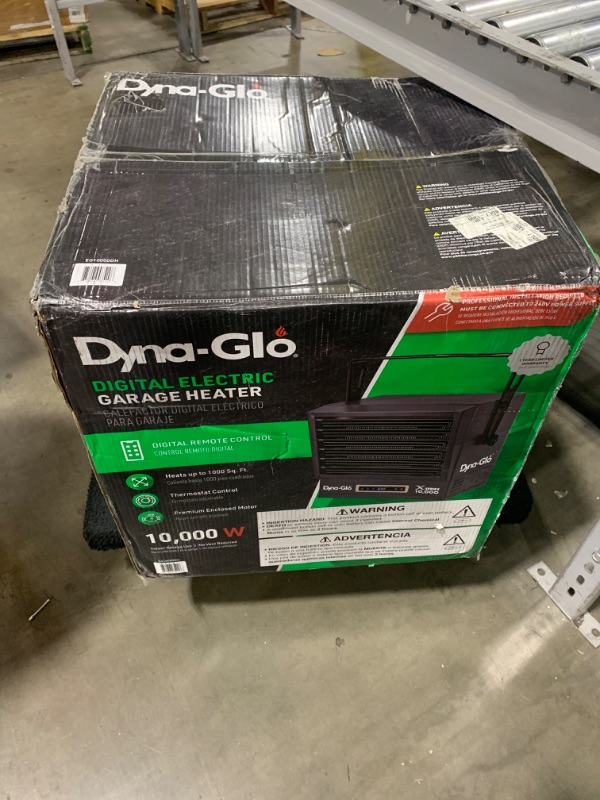 Photo 2 of Dyna-Glo EG10000DH Dual Heat 10,000W Electric Garage Heater, Black