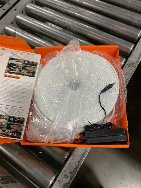 Photo 1 of Lamomo LED Rope Lights, 100Ft Warm White Dimmable LED Strip Lights, 24V Waterproof Flexible LED Light Strip, Cuttable Silicone 3000K Neon Lights for Bedroom Indoor Outdoor Decor