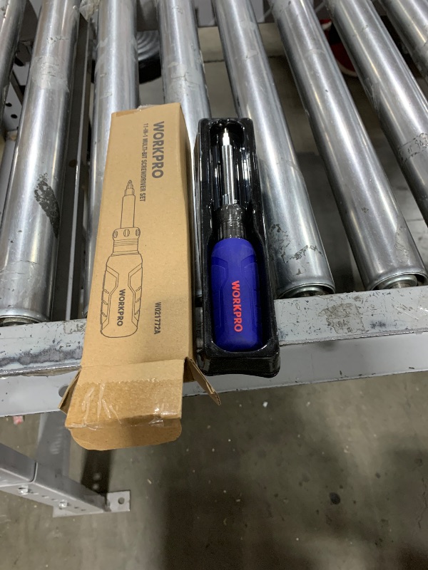 Photo 1 of WORKPRO 11-in-1 Screwdriver/Nut Driver Set Tool Comfort Grip, All in One Multi-bit, Portable Screw-driver, 8 Bits (Philips/Slotted/Torx/Square), 3 Nut Driver Sizes