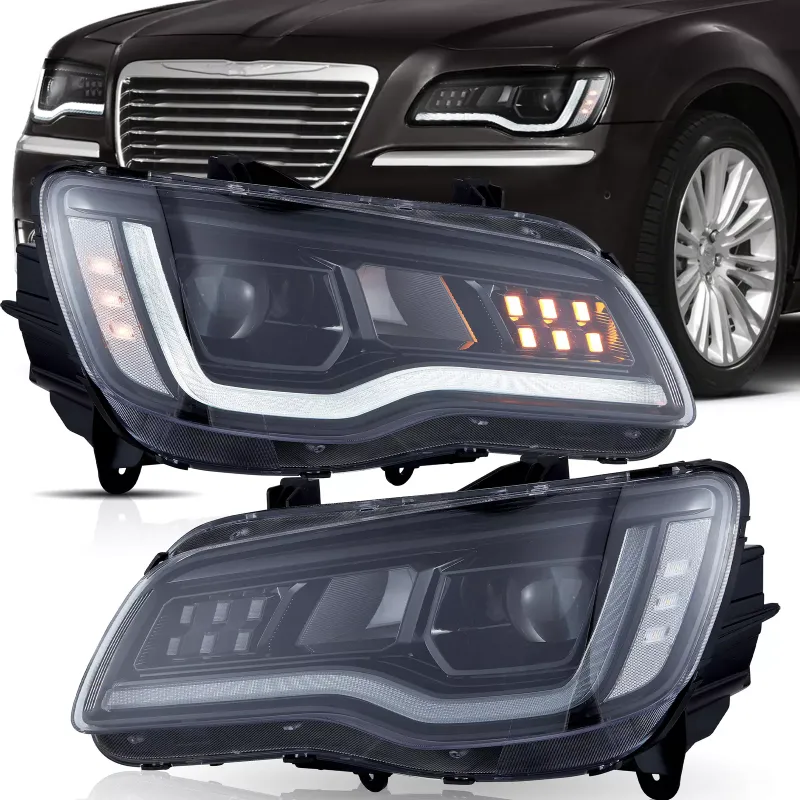 Photo 1 of VLAND Headlights For 2011-2023 Chrysler 300 LED Front Lamps W/Startup Animation
