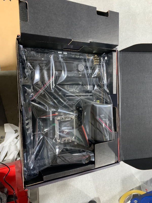 Photo 1 of ASUS ROG Strix B650E-F Gaming WiFi AMD B650 AM5 Ryzen™ Desktop 9000 8000 & 7000 ATX Motherboard, 12+2 Power Stages, DDR5, 3X M.2 Slot, PCIe® 5.0, WiFi 6E, 2.5G LAN, USB 3.2 Gen 2x2 Type-C®, Aura Sync