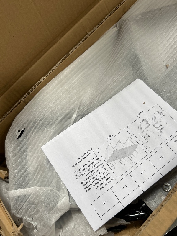 Photo 1 of Toriexon 3 Pack Steel Stair Step Riser, 3-Step Metal Stair Stringer Heavy Duty, Steel Stair Stringer for 28" Height Deck and Outdoor Steps