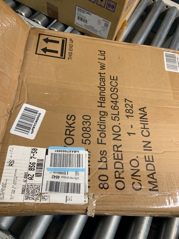 Photo 1 of ***(PARTS ONLY/ NON FUNCTIONAL)***MaxWorks 50830 Collapsible Black Rolling Folding Dolly Cart for Teachers - Multi-Functional Teacher Dolly with Extra Storage, Durable Wheels, and Easy-to-Fold Design for Classroom, Office, Shopping