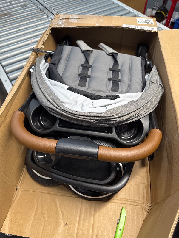 Photo 1 of (USED/FAIR) (POSSIBLE MISSING HARDWARE) Graco Outpace LX All-Terrain 3-Wheel Baby Stroller, Cohen €” Compatible for Travel System, Easy One-Hand Fold, in-Seat Suspension for Comfortable Ride, Never-Flat Rubber Tires