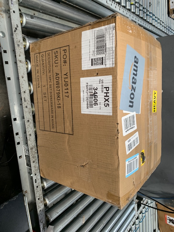 Photo 1 of AmorArc Ceramic Dinnerware Sets,Stoneware Handmade Reactive Glaze Plates and Bowls Sets,Chip and Crack Resistant | Dishwasher & Microwave Safe,Dishes Set Service for 6 (18 pc)