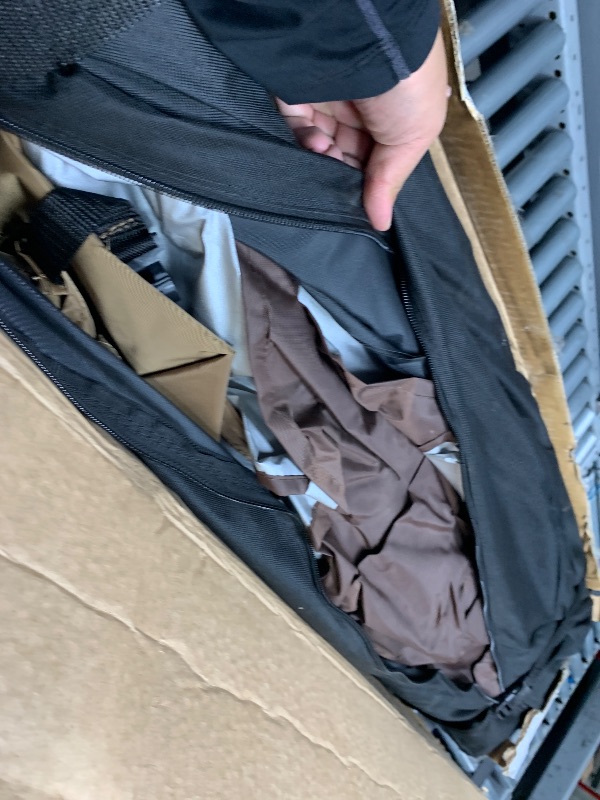 Photo 1 of *UNKNOWN OF ANY MAJOR DAMAGES* Z-Shade 13 x 13 Foot Adjustable Height Instant Gazebo Outdoor Canopy Patio Shelter Tent with Stakes, Steel Frame, and Storage Carry Bag, Tan Brown