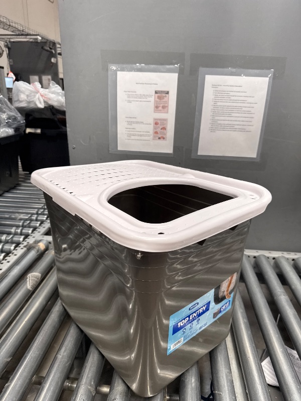 Photo 1 of *Bents* Petmate Enclosed Cat Litter Boxes - Top Entry Cat Litter Box Enclosure with Filter Lid, Made in USA
